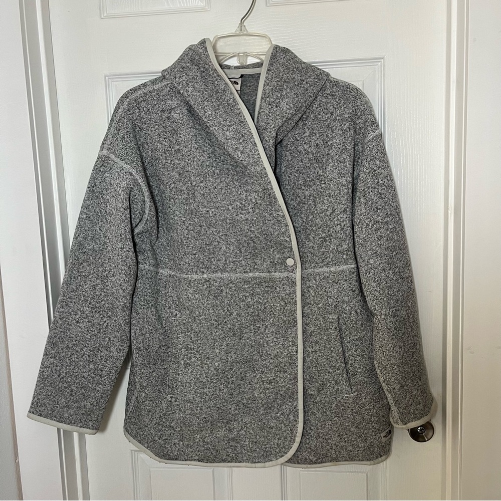 The North Face Gray Jacket Liner with Hood